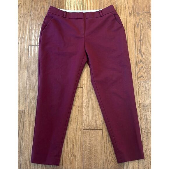 Kate Spade Dennis burgundy straight leg pant size 6 - Picture 11 of 11